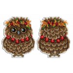 Autumn Owlet Plastic Canvas Kit (image for) Autumn Owlet Plastic Canvas Kit